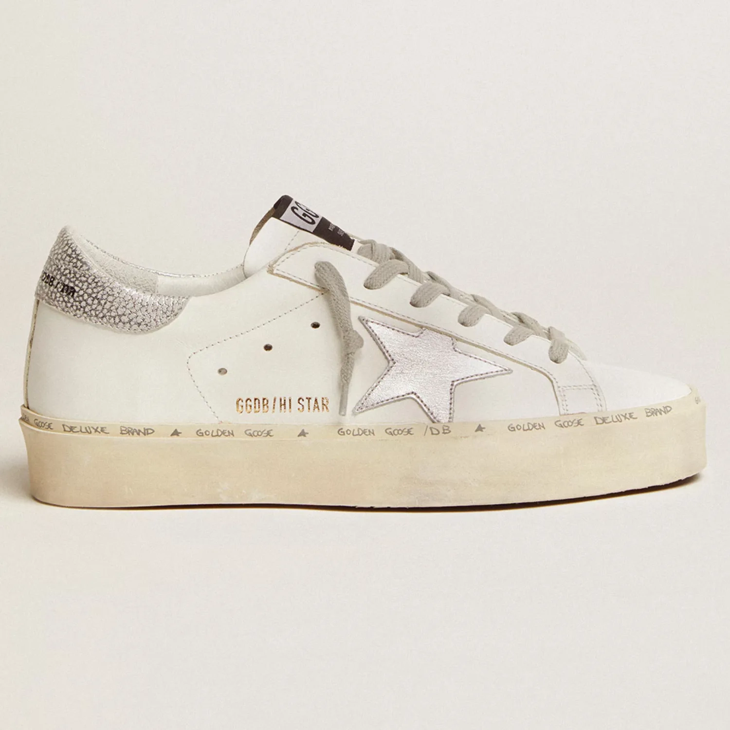 Womens Hi Star with star and metallic silver heel
